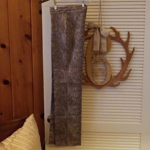 VERTIGO Python Print Straight Leg Pants  US10/FR42